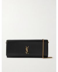Saint Laurent - Kate Embossed-Leather Clutch - Lyst
