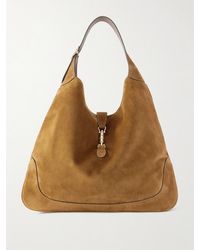 Gucci - Jackie 1961 Tote Aus Veloursleder Mit Lederbesätzen - Lyst