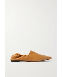 Neous Alba Leather Ballet Flats - Brown