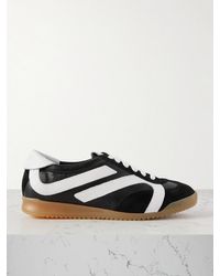 Proenza Schouler - Track Paneled Suede-Trimmed Leather Sneakers - Lyst