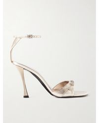 Givenchy - Stitch Sandalen Aus Leder Mit Kristallen - Lyst