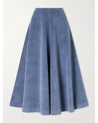 Altuzarra - Varda Paneled Denim Midi Skirt - Lyst