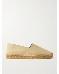 Saint Laurent - Embroidered Canvas Espadrilles - Lyst