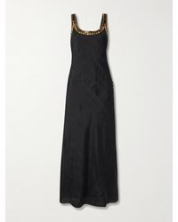 Alix Of Bohemia - Adele Gilded Coin Embellished Silk-Faille Midi Dress - Lyst