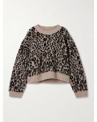 Nili Lotan - Zamira Leopard-Jacquard Cashmere And Silk-Blend Sweater - Lyst