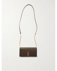 Saint Laurent - Cassandre Strap Leather Phone Case - Lyst