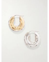 Loewe - Inflated Hoop And-Tone Earrings - Lyst