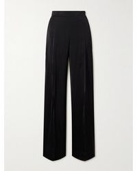 Jil Sander - Crepe De Chine Wide-Leg Pants - Lyst