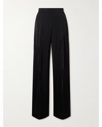 Jil Sander - Hose Mit Weitem Bein Aus Crêpe De Chine - Lyst