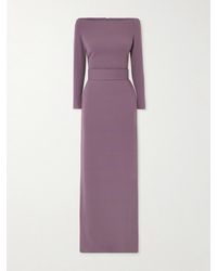 Solace London - Sabina Off-The-Shoulder Stretch-Crepe Maxi Dress - Lyst