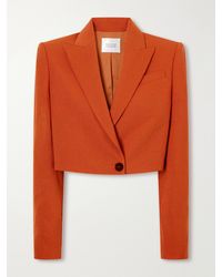 Galvan London - Cropped Crepe Blazer - Lyst