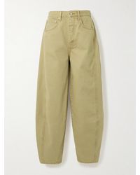 St. Agni - Paneled Mid-Rise Wide-Leg Organic Jeans - Lyst