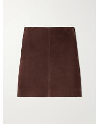 Arma - Melody Suede Mini Skirt - Lyst