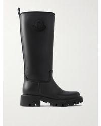 Moncler - Kickstream Pvc And Shell Knee Boots - Lyst