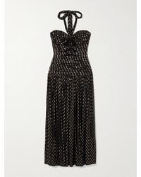 Zimmermann - Daylight Cutout Fil Coupé-Voile Halterneck Midi Dress - Lyst