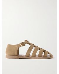 Ancient Greek Sandals - Homeria Suede Sandals - Lyst