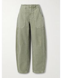 SLVRLAKE Denim - Rookie Mid-Rise Barrel-Leg Cargo Jeans - Lyst