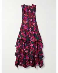 Ulla Johnson - Mural Ruffled Floral-Print Cotton-Poplin Maxi Dress - Lyst