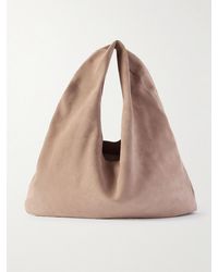 The Row - Bindle Small Suede Shoulder Bag - Lyst