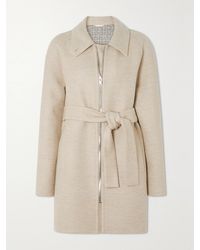 Givenchy - Belted Wool, Silk And Cashmere-Blend Coat - Lyst