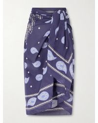 Johanna Ortiz - Vibrant Horizons Printed Cotton Pareo - Lyst