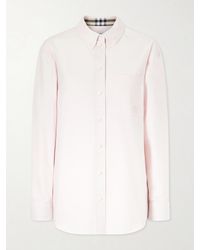 Burberry - Letitia Logo-Embroidered Cotton Oxford Shirt - Lyst