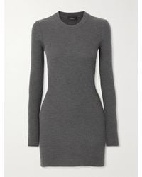 Wardrobe NYC - Ribbed Merino Wool Mini Dress - Lyst