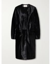 Almala - Gemma Collarless Paneled Calf Hair Coat - Lyst