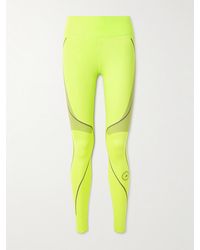 adidas By Stella McCartney - Truepace Cold.Rdy Neon Recycled-Stretch Leggings - Lyst