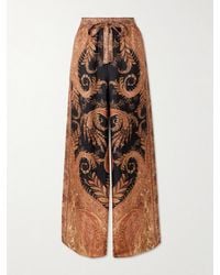 Zimmermann - Hypnotic Hose Mit Weitem Bein Aus Seide Mit Paisley-Print - Lyst