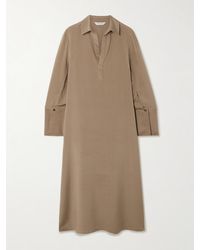 Max Mara - Ossola Hemdblusenkleid Aus Einer Seidenmischung - Lyst