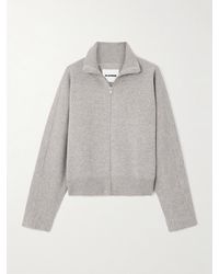 Jil Sander - Turtleneck Wool-Blend Cardigan - Lyst