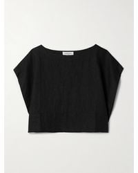 Suzie Kondi - Kori Cropped Linen Top - Lyst