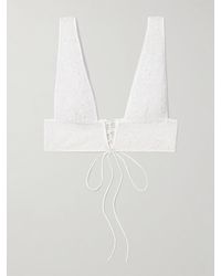Kiki de Montparnasse - Ange Sequin-Embellished Embroidered Tulle Soft-Cup Bra - Lyst