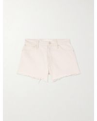 Mother - The Dodger Frayed Denim Shorts - Lyst