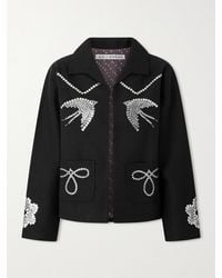 Alix Of Bohemia - Francis Lovebird Embellished Silk Jacket - Lyst