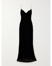 Galvan London - Avedon Globe Crystal-Embellished Velvet Gown - Lyst