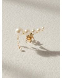 PERSÉE - Aphrodite Einzelner Ohrstecker Aus 18-Karätigem Mit Perlen Und Diamanten - Lyst