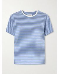 Still Here - Striped Cotton-Jersey T-Shirt - Lyst