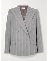 Dries Van Noten - Blazer À Double Boutonnage En Laine Mélangée À Chevrons - Lyst
