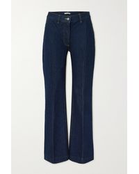 Bella Freud David Organic High-rise Wide-leg Jeans - Blue