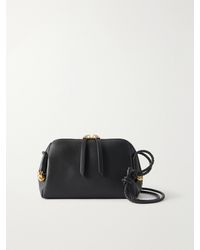 Bottega Veneta - Concert Small Intrecciato Trimmed Leather Pouch - Lyst