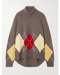 arch4 - Pull À Col Roulé En Cachemire À Motif Jacquard Et À Broderies Courchevel - Lyst