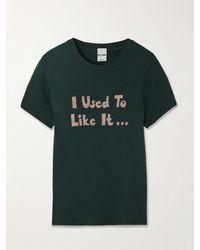 RE/DONE - 90S Printed Recycled Cotton-Jersey T-Shirt - Lyst