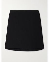 Matteau - Wool-Blend Crepe Mini Skirt - Lyst