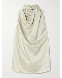Altuzarra - Sleary Draped Silk-Satin Top - Lyst