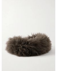 Yves Salomon - Shearling Headband - Lyst