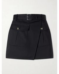 Proenza Schouler - Bruni Belted Cotton-Drill Shorts - Lyst
