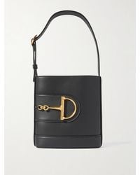 Gucci - 73 Mini Horsebit-Embellished Leather Bucket Bag - Lyst