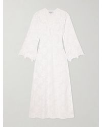 Miguelina - Jane Embroidered Cotton Coverup - Lyst